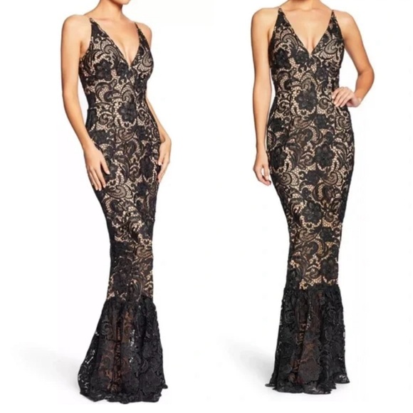 Dress the Population Dresses & Skirts - Dress the Population Sophia lace mermaid gown